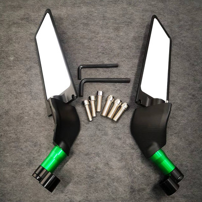 Nové 8-farebné otočné skladacie univerzálne spätné zrkadlo pre motocykel s pevným krídlom pre Kawasaki Z1000 Z900 Z800 Z750 Z650 Z400