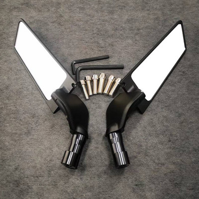 Nové 8-farebné otočné skladacie univerzálne spätné zrkadlo pre motocykel s pevným krídlom pre Kawasaki Z1000 Z900 Z800 Z750 Z650 Z400