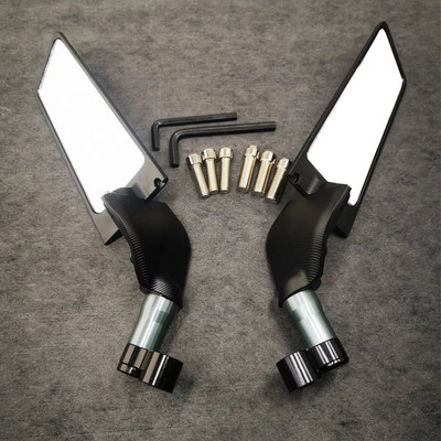 Nové 8-farebné otočné skladacie univerzálne spätné zrkadlo pre motocykel s pevným krídlom pre Kawasaki Z1000 Z900 Z800 Z750 Z650 Z400