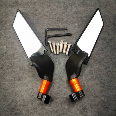 Nové 8-farebné otočné skladacie univerzálne spätné zrkadlo pre motocykel s pevným krídlom pre Kawasaki Z1000 Z900 Z800 Z750 Z650 Z400