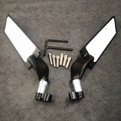 Nové 8-farebné otočné skladacie univerzálne spätné zrkadlo pre motocykel s pevným krídlom pre Kawasaki Z1000 Z900 Z800 Z750 Z650 Z400