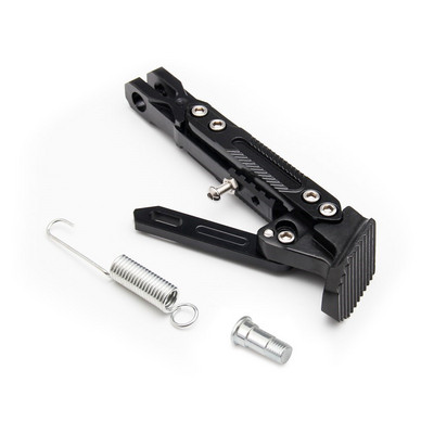 Motorkerékpár állvány CNC alumínium, hat fokozatban állítható magasságú oldalsó állvány Állítható magas tartású, módosított robogó oldalsó állvány