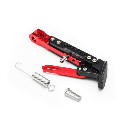 Motorkerékpár állvány CNC alumínium, hat fokozatban állítható magasságú oldalsó állvány Állítható magas tartású, módosított robogó oldalsó állvány