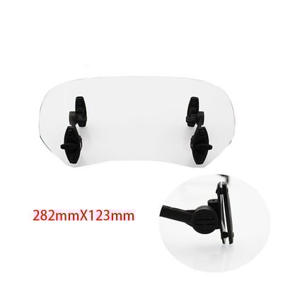 Tartós motorkerékpár állítható kapocs a szélvédőn hosszabbító légterelő szélvédő terelő BMW Honda Suzuki Yamaha Kawasaki