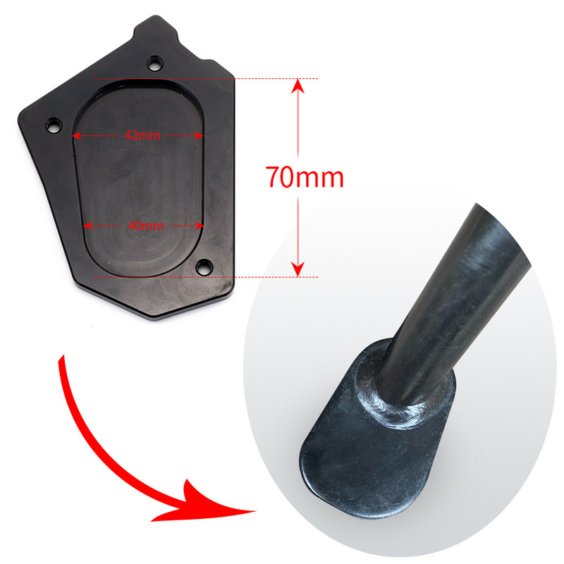 Výber položiek Stojan GSA na motocykel, zväčšovací bočný stojan, predĺženie pre BMW R 1200 GS LC, R1200GS, R 1200GS ADV Adventure 2017-2022