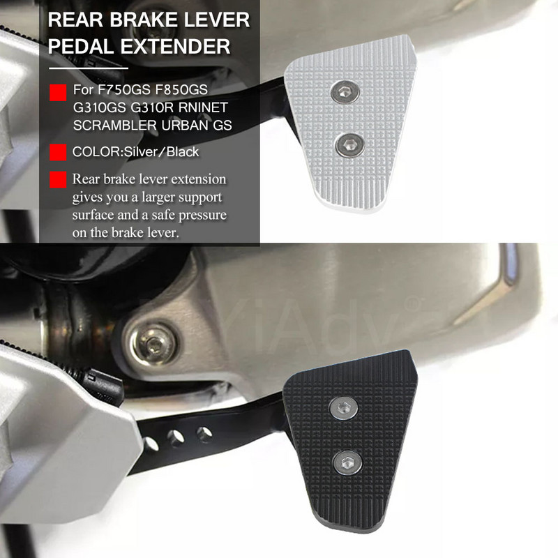 Zväčšenie predlžovacej doštičky zadnej brzdovej páky pre BMW F750GS F850GS G310GS G310R 310 R NINE T Scrambler Urban G/S RNINET