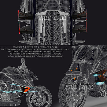 Нови 2021 г. 2020 г. Странична притискаща сила Голи спойлери Фиксирани крила Обтекател Крила Аксесоари за мотоциклети за 1290 Superduke SUPERDUKE R