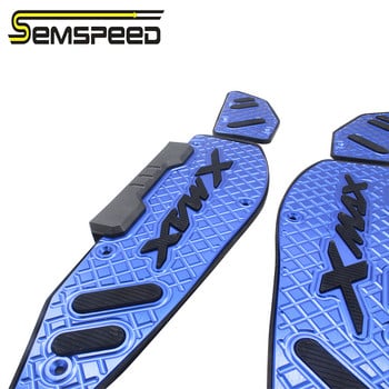 SEMSPEED XMAX Τροποποιημένο CNC Στήριγμα ποδιών μοτοσικλέτας Πατάκια πλάκας πεντάλ Πατάκια ποδιών Για Yamaha XMAX 250 300 400 2017-2018 2019 2020