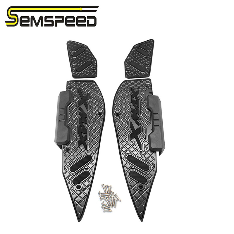 SEMSPEED XMAX Módosított CNC motorkerékpár lábtartó lábpedállemez szőnyegek lábbetétek Yamaha XMAX 250 300 400 2017-2018 2019 2020