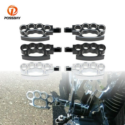 2 ks motocyklových opierok na nohy z CNC hliníkovej podlahovej dosky, ovládacie kolíky pre Harley Davidson Touring Softail Dyna Sportster Road King
