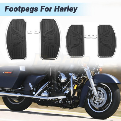 Motociklo Floorboard Rider pėdos kojelės Pedalo pėdų atrama, skirta Harley Touring Electra Glide Road King Street Glide 1996–2021 m.