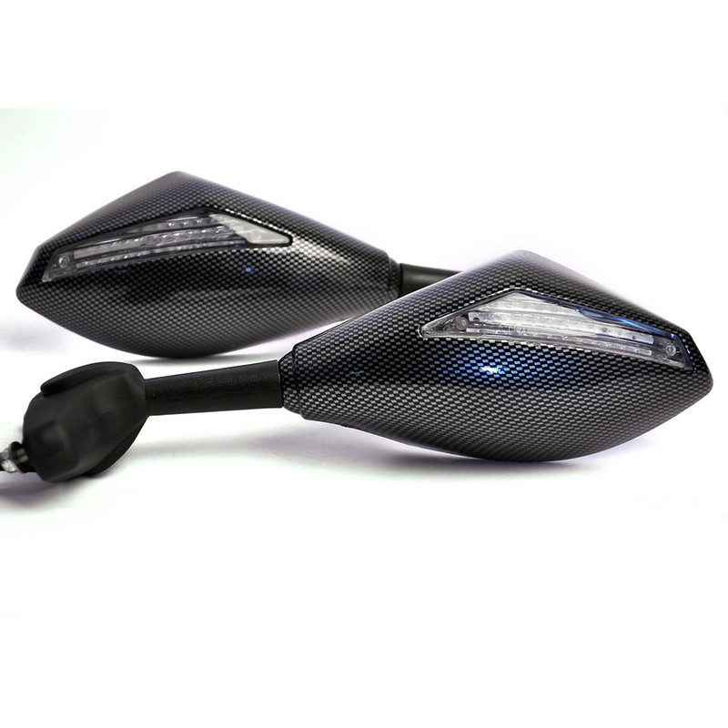 1 pár LED-es irányjelző motorkerékpár hátsó visszapillantó tükrök Suzuki Hayabusa sv650s/1000s gsx750f MT Suzuki TL1000S RF900R típushoz