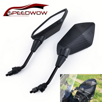 SPEEDWOW 8MM 10MM Spätné zrkadlá na motocykel, skúter, elektrický bicykel, univerzálne pre Honda, Suzuki, Yamaha, Kawasaki