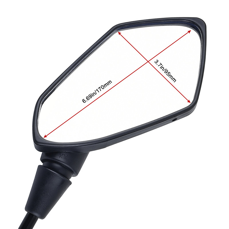 SPEEDWOW 8MM 10MM Motorkerékpár Visszapillantó Tükrök Scooter E-Bike Visszapillantó Tükrök Tükör univerzális Honda Suzuki Yamaha Kawasaki