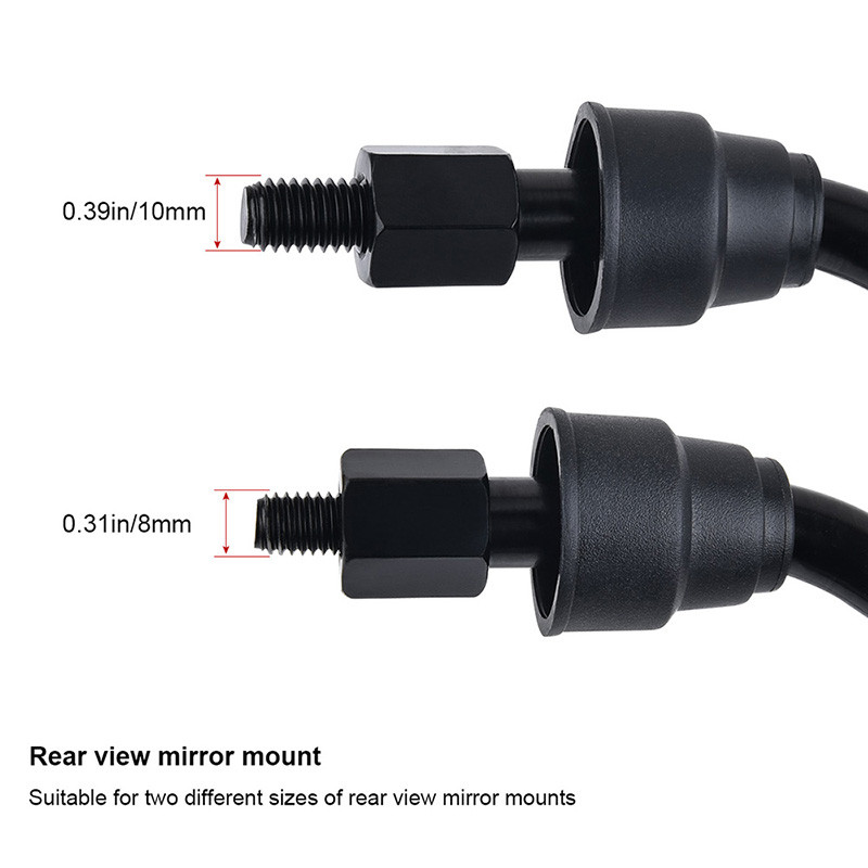 SPEEDWOW 8MM 10MM Motorkerékpár Visszapillantó Tükrök Scooter E-Bike Visszapillantó Tükrök Tükör univerzális Honda Suzuki Yamaha Kawasaki