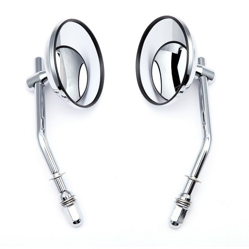 Oglinzi retrovizoare rotunde pentru Harley Cruiser Touring Chopper Bobber Cafe Racer