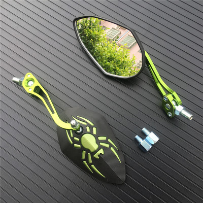 Spätné zrkadlá na motocykle, skútre, elektrické bicykle, elektromobilné, zadné, bočné, konvexné zrkadlo 8 mm 10 mm, čierna, modrá, červená, zelená, univerzálne