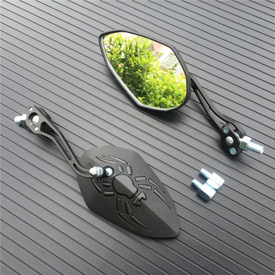 Spätné zrkadlá na motocykle, skútre, elektrické bicykle, elektromobilné, zadné, bočné, konvexné zrkadlo 8 mm 10 mm, čierna, modrá, červená, zelená, univerzálne