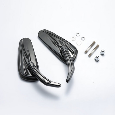 Motorkerékpár lángoló oldalsó tükrök Harley Davidson Softail Standard FXST Glide Electra Road egyedi Dyna Touring króm/feketéhez