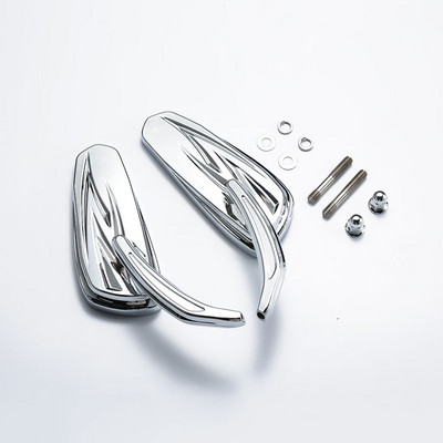 Motorkerékpár lángoló oldalsó tükrök Harley Davidson Softail Standard FXST Glide Electra Road egyedi Dyna Touring króm/feketéhez