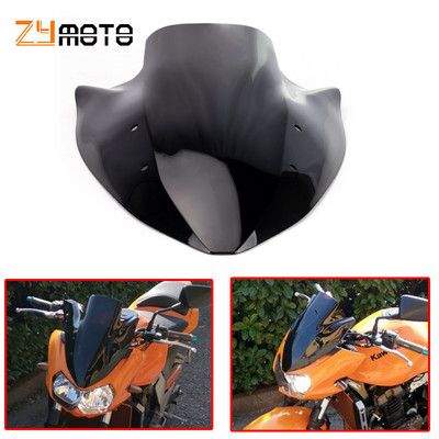 Z 1000 03 - 06 Motociklo dvigubo burbulo priekinio stiklo priekinio stiklo ekranas, skirtas Kawasaki Z1000 2003 2004 2005 2006 Nemokamas pristatymas