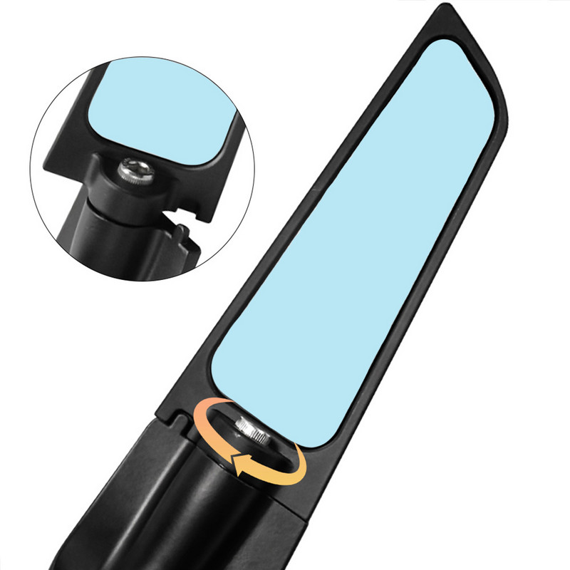 Kawasaki ZX10R ZX9R ZX7R ZX6R ZX636 ZX12R ZX14R mootorrattapeeglile, modifitseeritud tuuletiivaga reguleeritav pöörlev tahavaatepeegel