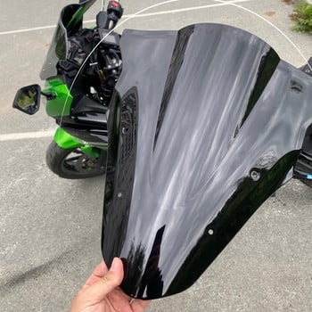 Για αξεσουάρ Kawasaki Ninja 650 Windshield Wind Deflector Double Bubble ER6F 2012 2013 2014 2015 2016