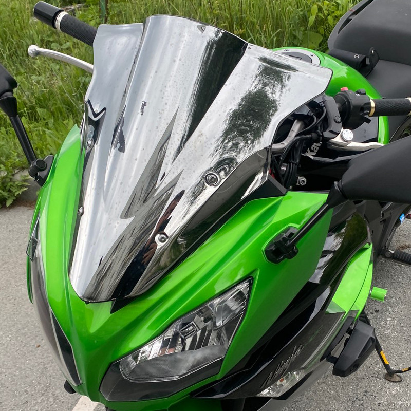 Kawasaki Ninja 650 szélvédő motorkerékpár szélvédő szélterelő dupla buborékos ER6F tartozékokhoz 2012 2013 2014 2015 2016