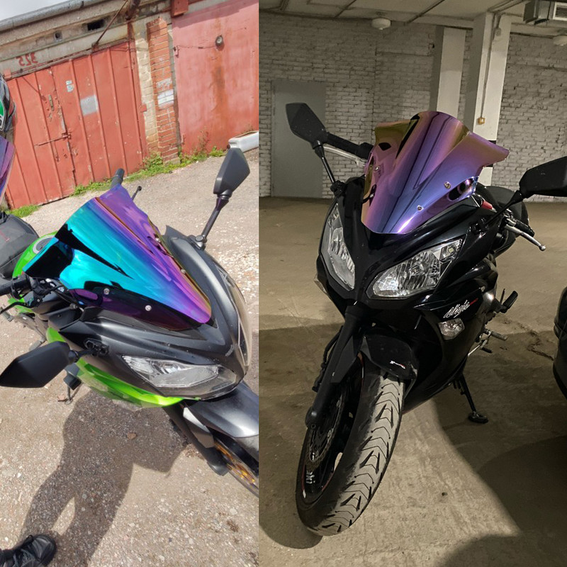 Kawasaki Ninja 650 szélvédő motorkerékpár szélvédő szélterelő dupla buborékos ER6F tartozékokhoz 2012 2013 2014 2015 2016