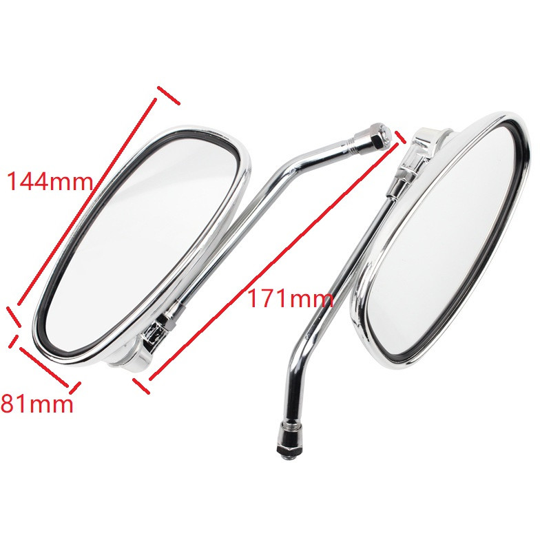 1 pár chrómových motocyklových spätných zrkadiel, spätné zrkadlo pre YAMAHA Vmax Virago 535 V-Star 650 1100 1300 Warrior Royal Star