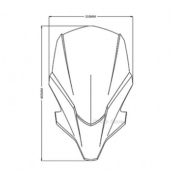 Νέο για Yamaha MT-07 2021- MT07 MT 07 mt07 Αξεσουάρ μοτοσυκλέτας Παρμπρίζ Προστατευτικό εκτροπέα παρμπρίζ Παρμπρίζ