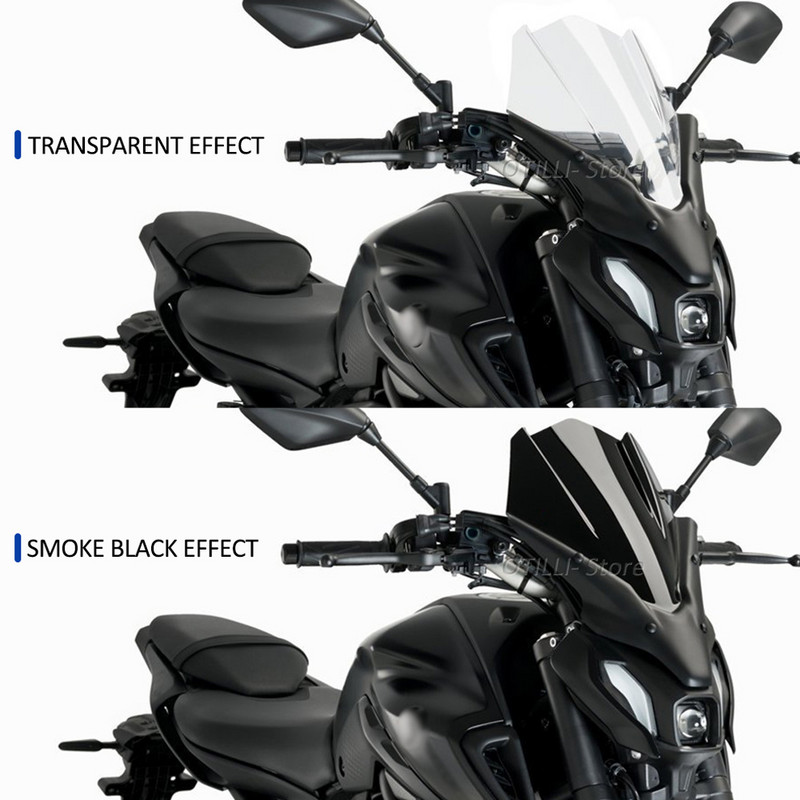 Új Yamaha MT-07 2021- MT07 MT 07 mt07 motorkerékpár-tartozékok szélvédő szélvédő terelővédő szélvédővédő