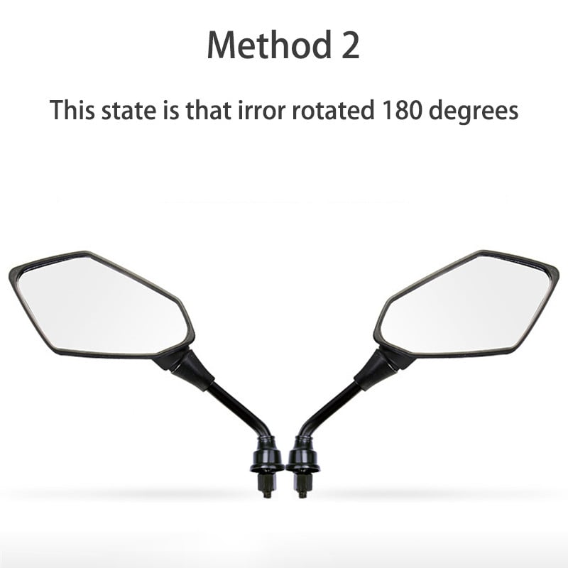 2 ks/pár spätných zrkadiel na motocykel, skúter, elektrobicykel, zadné bočné konvexné zrkadlo, 8 mm 10 mm, uhlíkové vlákno