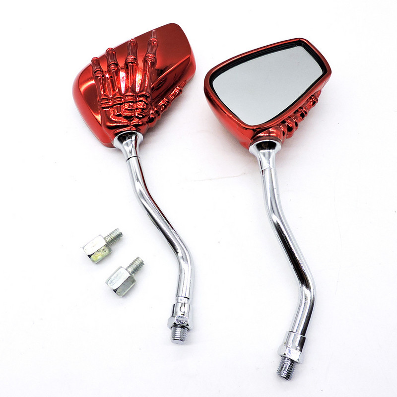 Motorkerékpár visszapillantó tükrök univerzális motorkerékpár 8mm 10mm fekete oldalsó tükrök Honda Suzuki Yamaha Kawasaki Scooter KTM Ducatihoz