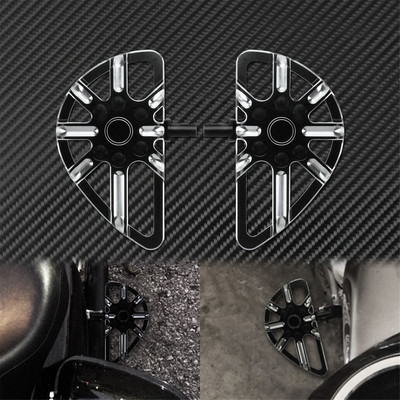 Kolíky na nohy pre motocykle, podlahové dosky, stúpačky pre spolujazdca, pedál, čierne/chrómové pre Harley Touring Dyna Softail Electra Glide FLHT
