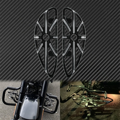 Kolíky na nohy pre motocykle, podlahové dosky, stúpačky pre spolujazdca, pedál, čierne/chrómové pre Harley Touring Dyna Softail Electra Glide FLHT