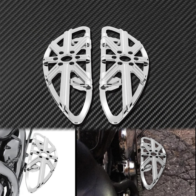 Kolíky na nohy pre motocykle, podlahové dosky, stúpačky pre spolujazdca, pedál, čierne/chrómové pre Harley Touring Dyna Softail Electra Glide FLHT