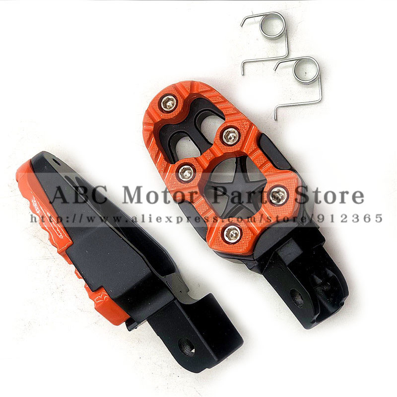 Motorkerékpár lábtámasz Offroad motorkerékpár Motorcross lábtartók pedálok alumínium ötvözet módosításhoz Cool stílus, jó minőség