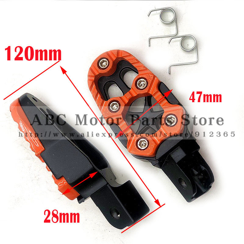 Motorkerékpár lábtámasz Offroad motorkerékpár Motorcross lábtartók pedálok alumínium ötvözet módosításhoz Cool stílus, jó minőség