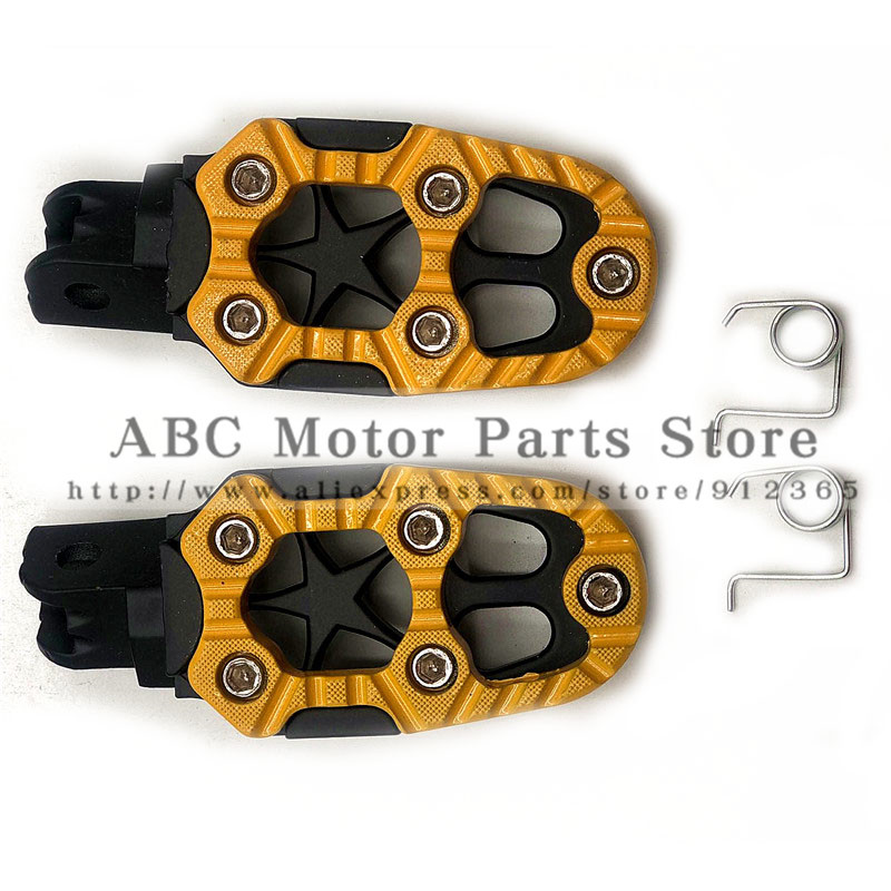 Motorkerékpár lábtámasz Offroad motorkerékpár Motorcross lábtartók pedálok alumínium ötvözet módosításhoz Cool stílus, jó minőség