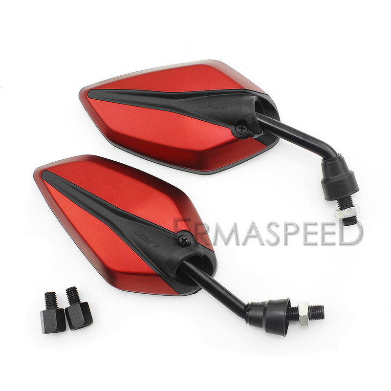 1Pair Fashion univerzális motorkerékpár robogó hátsó visszapillantó tükrök levél alakú első oldalsó visszapillantó tükör motorkerékpár e-bike robogóhoz