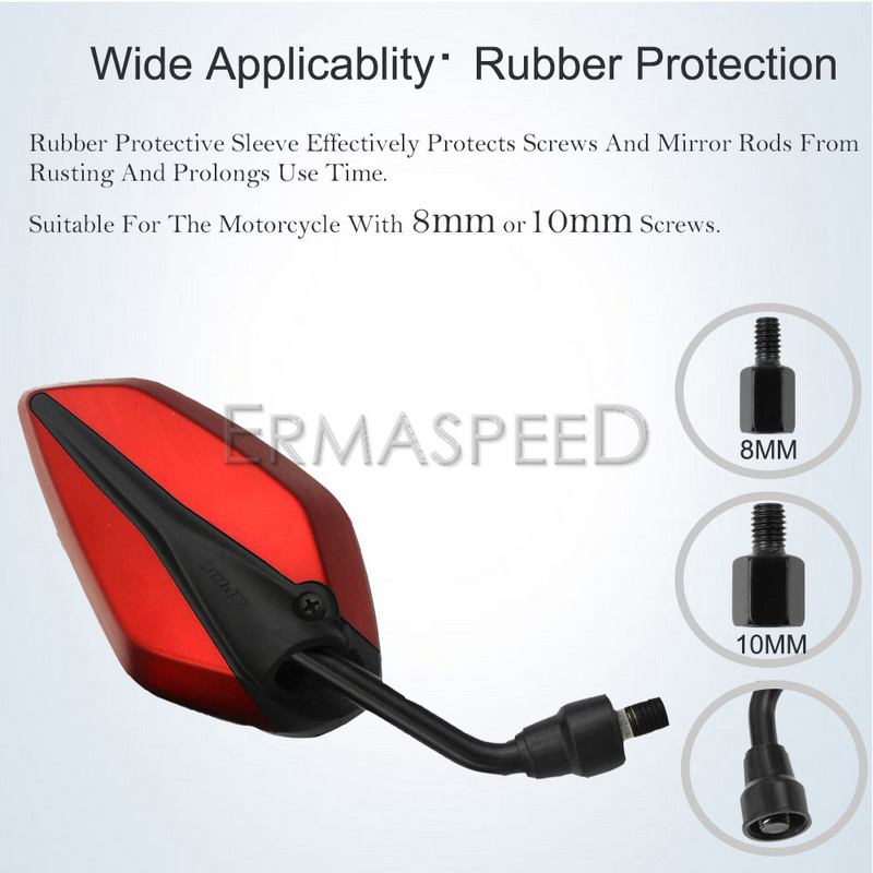 1Pair Fashion univerzális motorkerékpár robogó hátsó visszapillantó tükrök levél alakú első oldalsó visszapillantó tükör motorkerékpár e-bike robogóhoz