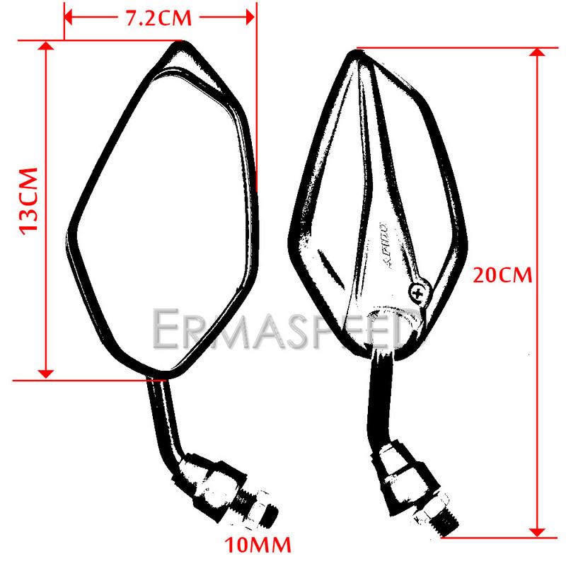1Pair Fashion univerzális motorkerékpár robogó hátsó visszapillantó tükrök levél alakú első oldalsó visszapillantó tükör motorkerékpár e-bike robogóhoz