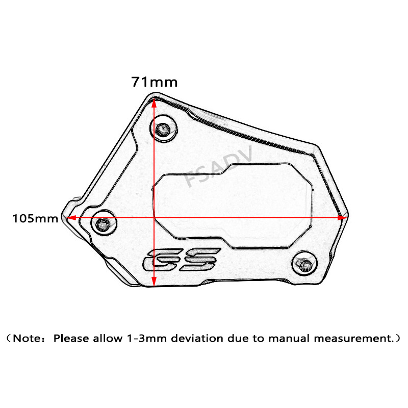 R1200GS R1250GS oldalsó állvány betét hosszabbító lemez BMW R1200 GS LC R1250 GS Adventure LC R1250GSA Rallye HP R 1200GS ADV-hez