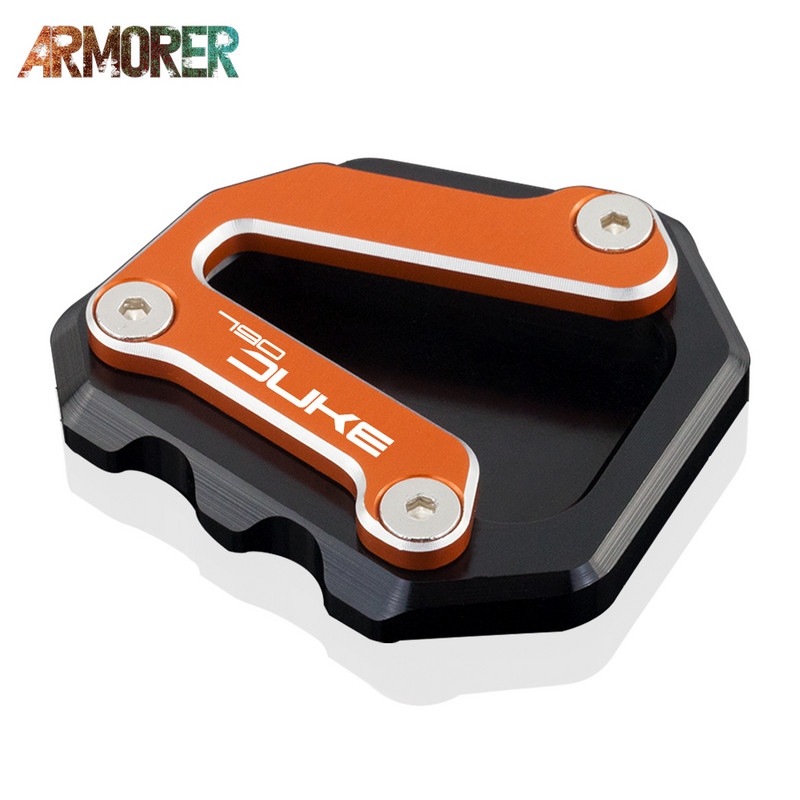 Motorkerékpár CNC alumínium kickstand oldalsó állvány hosszabbító betét tartólemez a KTM 790DUKE duke790 790 duke 2018-2019 2020 790Duke számára