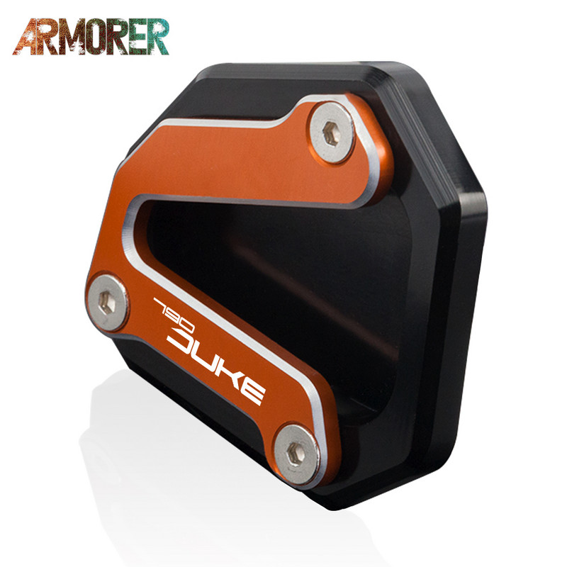 Motorkerékpár CNC alumínium kickstand oldalsó állvány hosszabbító betét tartólemez a KTM 790DUKE duke790 790 duke 2018-2019 2020 790Duke számára