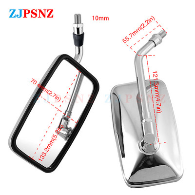 10MM skrutky na riadidlá spätného zrkadla pre motocykel, bočné zrkadlá, pokovovanie spätných zrkadiel, pretekárske skútre, elektrický bicykel, štvorkolka