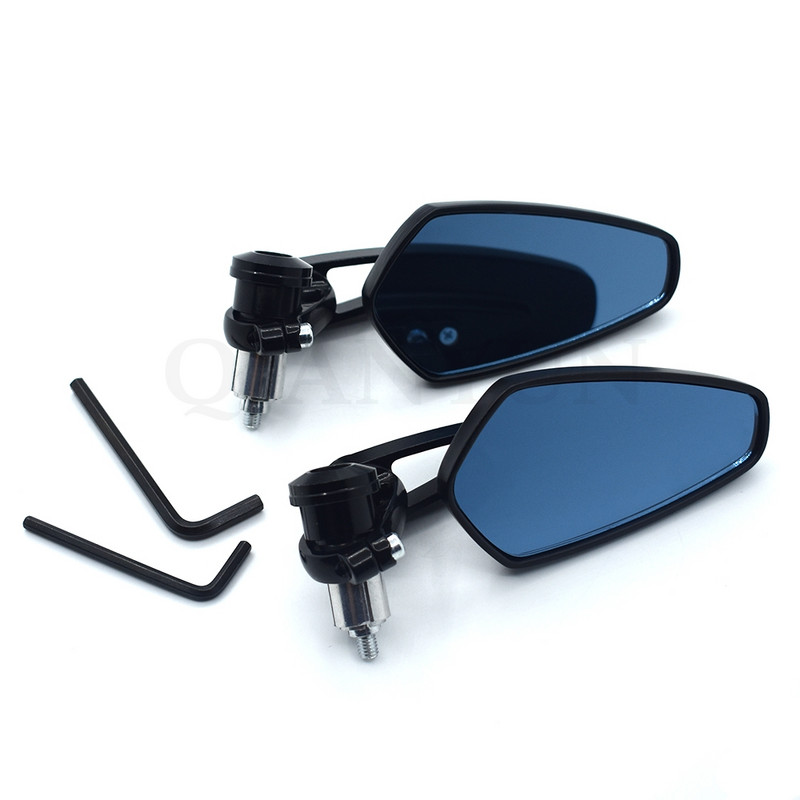 Универсално мотоциклетно 7/8" 22 мм крайно странично огледало за обратно виждане на кормилото за Suzuki GSXR GSX-R 600 750 1000 K1 K2 K3 K4 K5 K6 K7 K8 K9