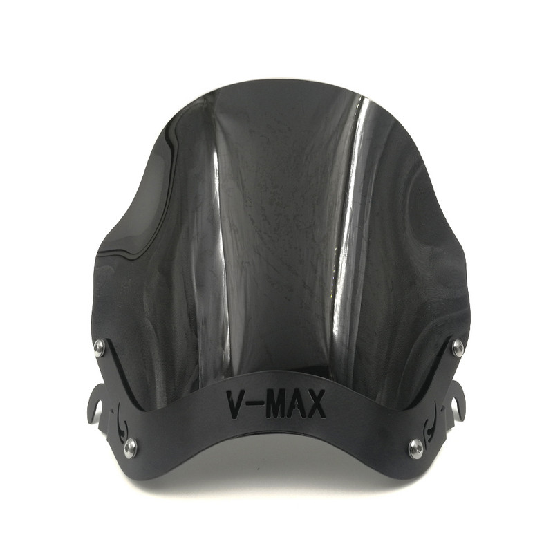 Čelné sklo pre Yamaha VMAX 1200 V-MAX 1200 Big Diavel 1985-2007 Deflektor s montážnym držiakom