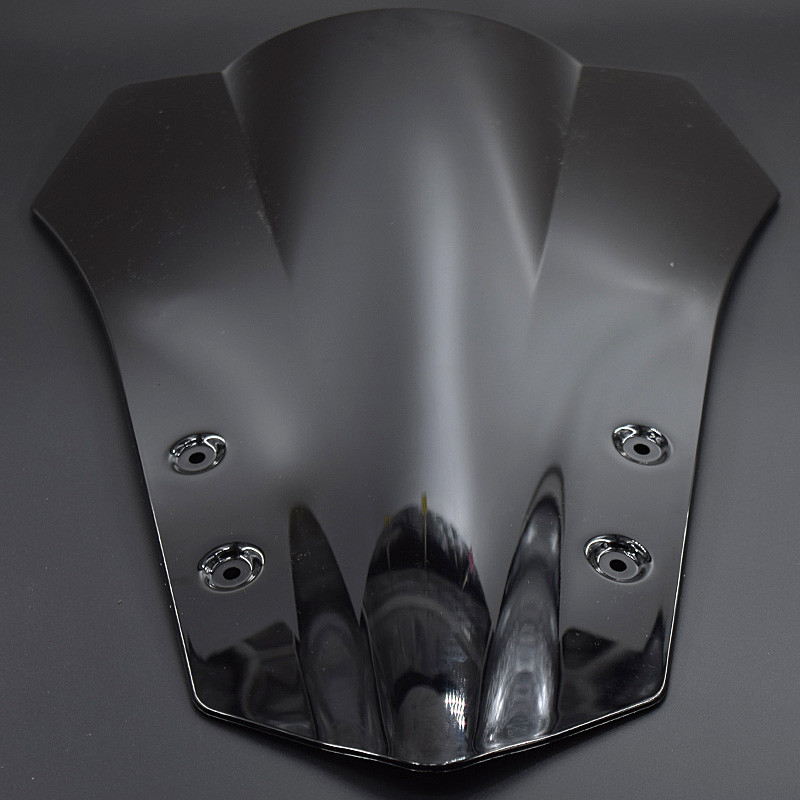 Motorkerékpár Dupla buborékos műanyag szélvédő tartozékok Moto szélvédő csavarok Yamaha MT09 Tracer 2015 2016 MT 09 MT-09 FJ09